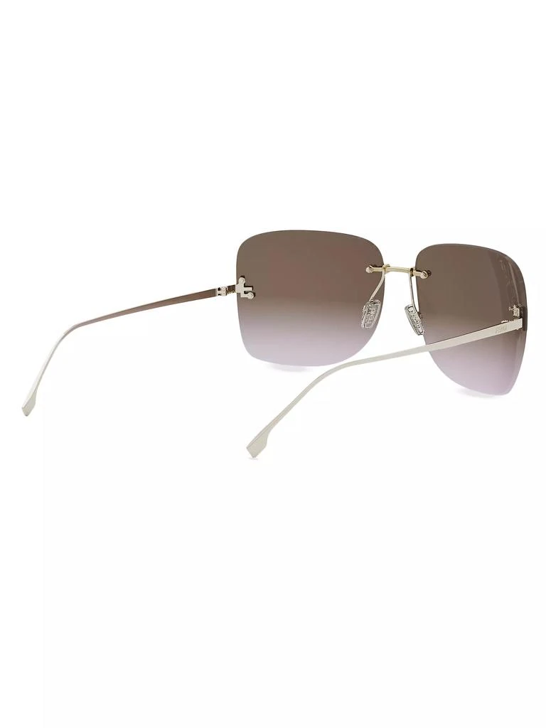 Fendi Fendi First 65MM Crystal-Embellished Square Sunglasses 6