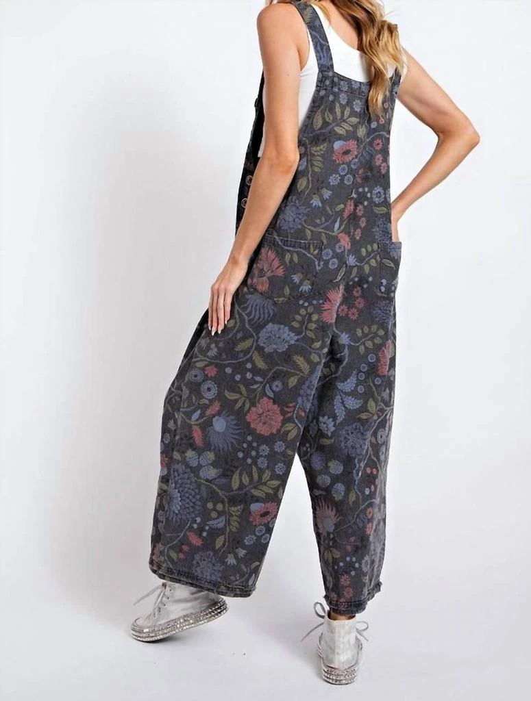 Easel Easel - Washed Printed Jumpsuit 2