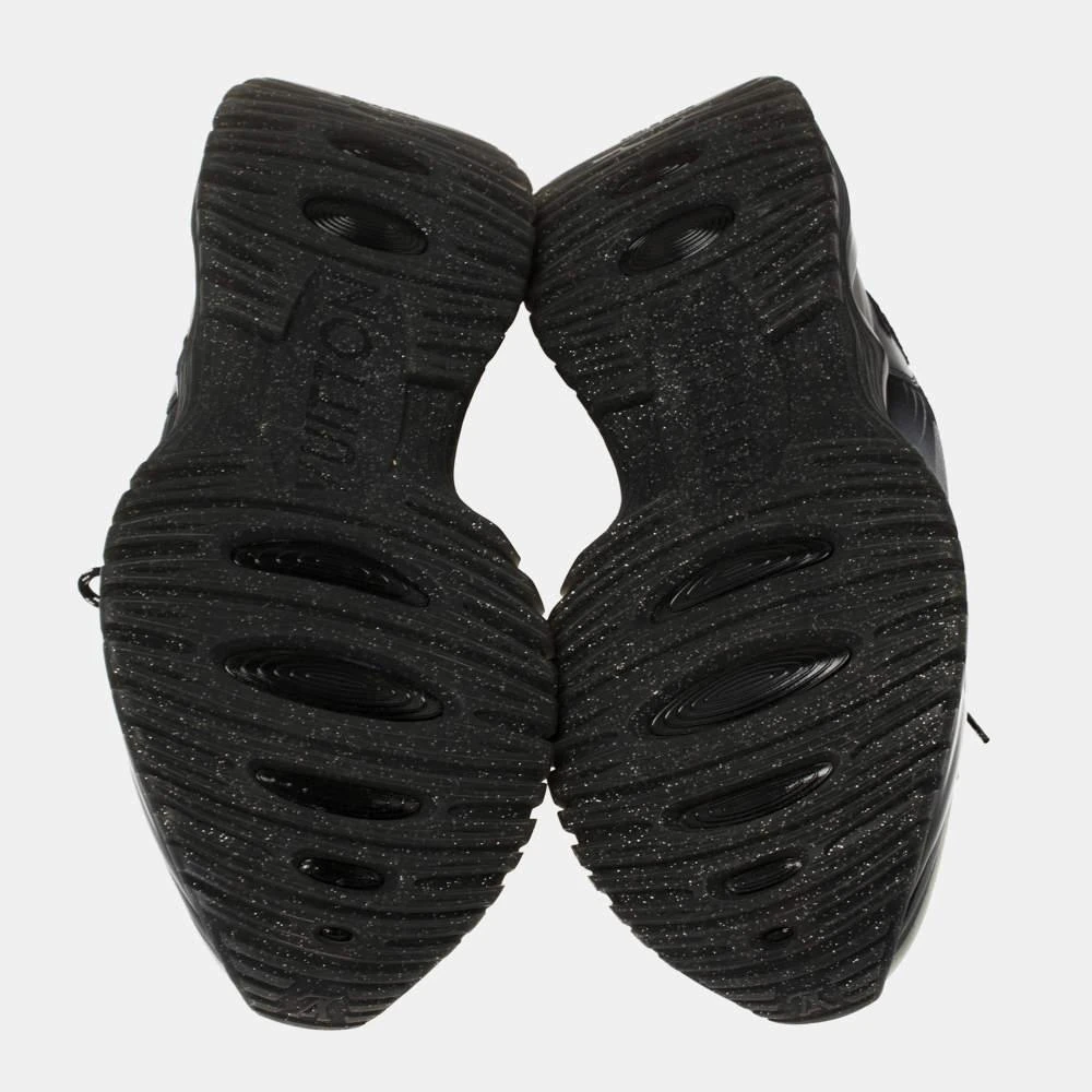 Louis Vuitton Louis Vuitton Black/Grey Leather And Mesh Run Away Pulse Low Top Sneakers Size 35 6