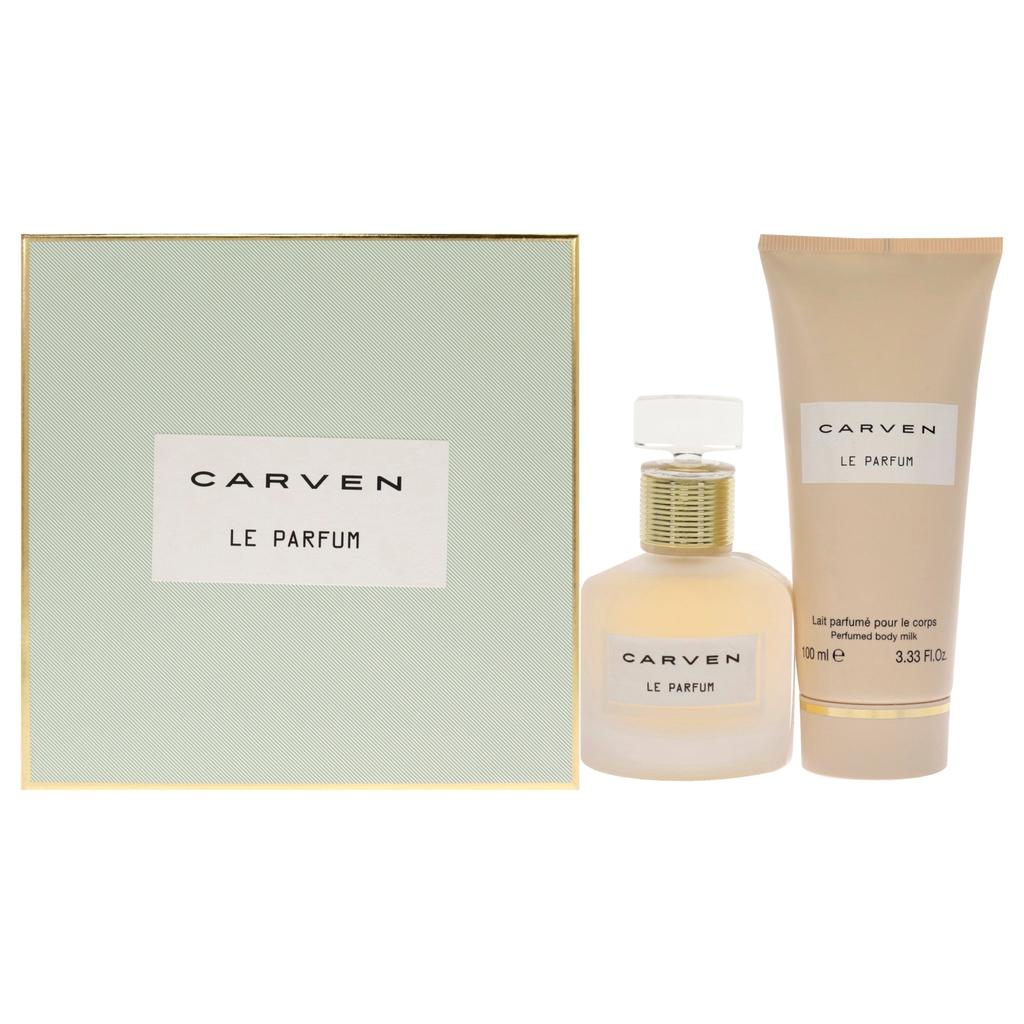 Carven Le Parfum by  for Women - 2 Pc Gift Set 1.66oz EDP Spray, 3.33oz Perfume Body Milk
