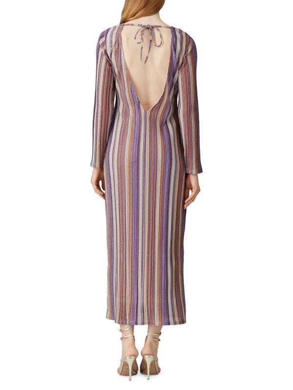 KENDALL & KYLIE Striped Midi Dress 2