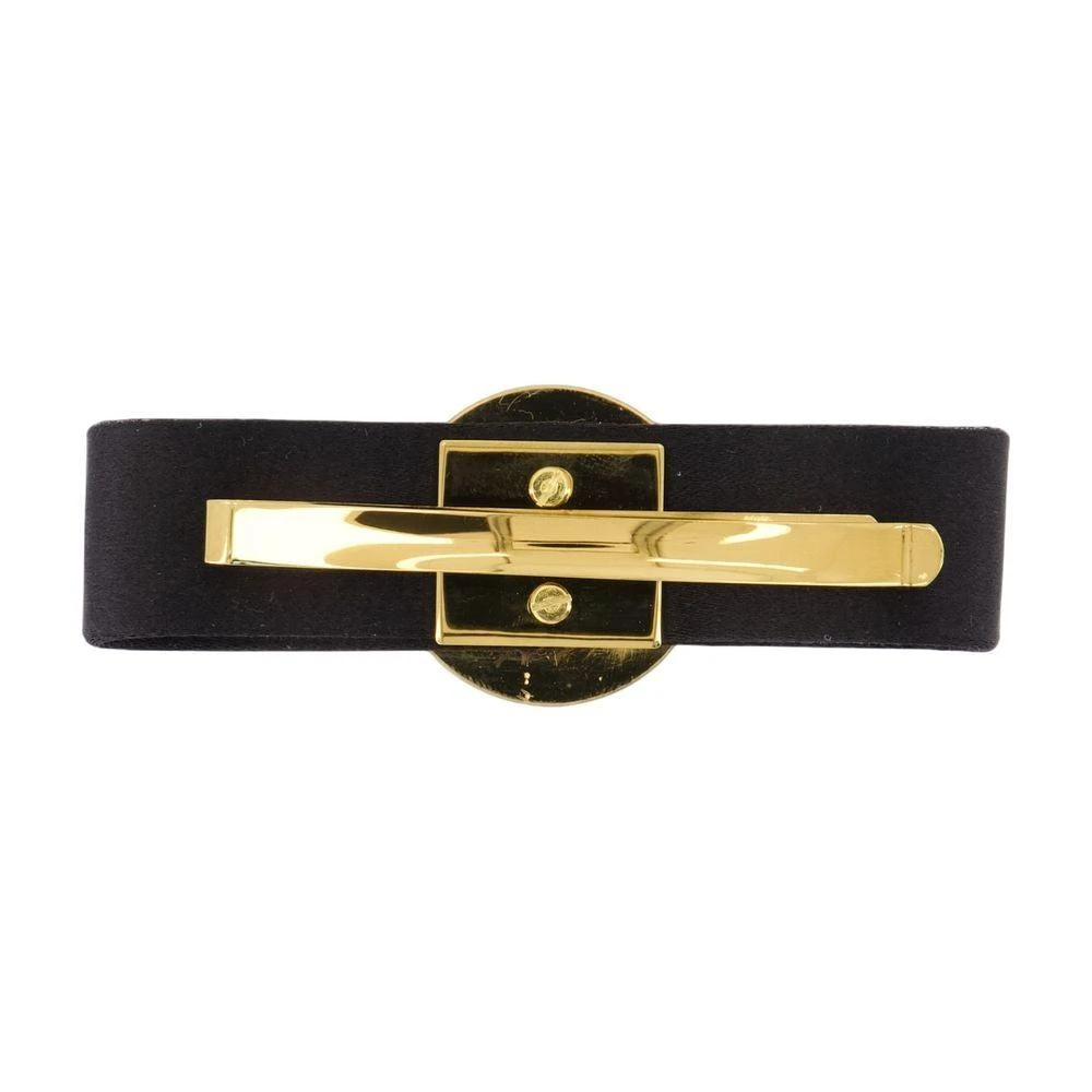 Versace Medusa Hair Clips - Silk - Black/Gold 2
