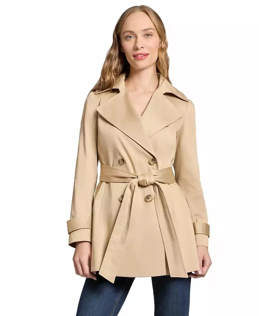 JONES NEW YORK Women's Trench Double Breasted Collared Coat 1