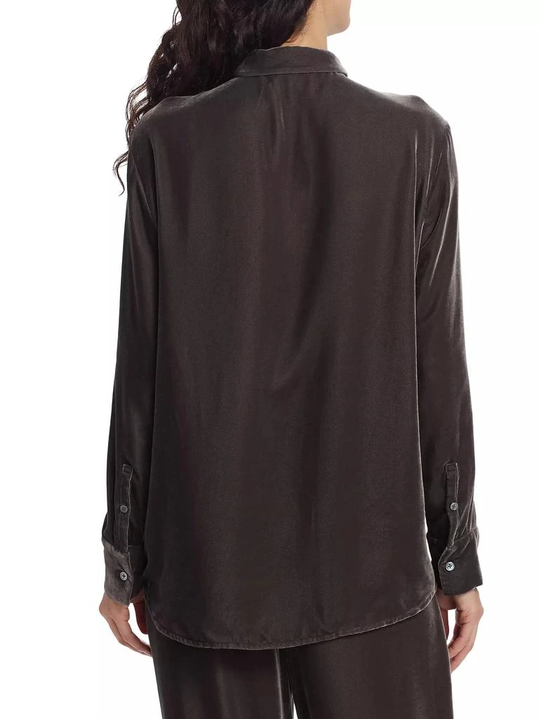 ATM Anthony Thomas Melillo Boyfriend Oversized Velvet Shirt 5