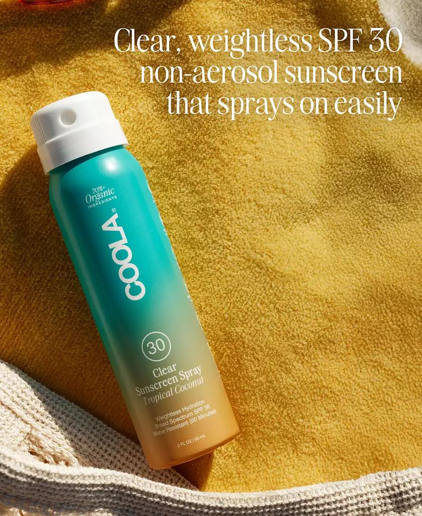 Coola Clear Sunscreen Spray SPF 30 - Tropical Coconut, 2 oz.