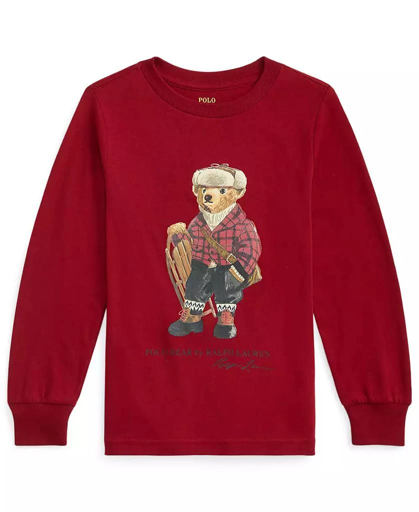 Ralph Lauren Boys
 2-7 Polo Bear Cotton Long-Sleeve Tee