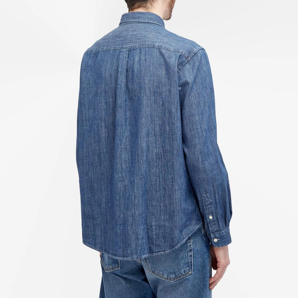 Sporty & Rich Sporty & Rich Conneticut Crest Denim Shirt 3