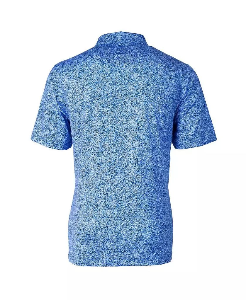 Cutter & Buck Men's Blue Denver Broncos Throwback Logo Pike Constellation Stretch Polo 3