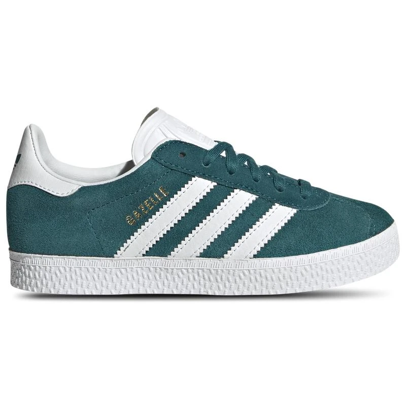 adidas gazelle silver green womens Shop Gazelle Pre-School Black White main image 1