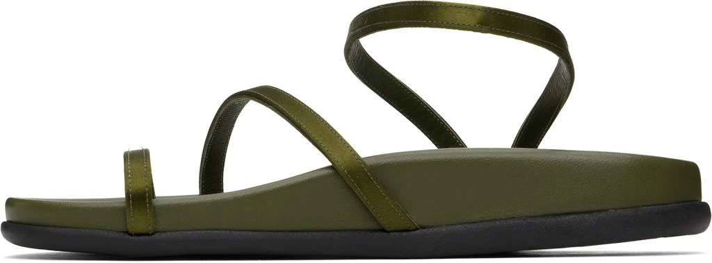 ANCIENT GREEK SANDALS Khaki Eleftheria Footbed Sandals 3