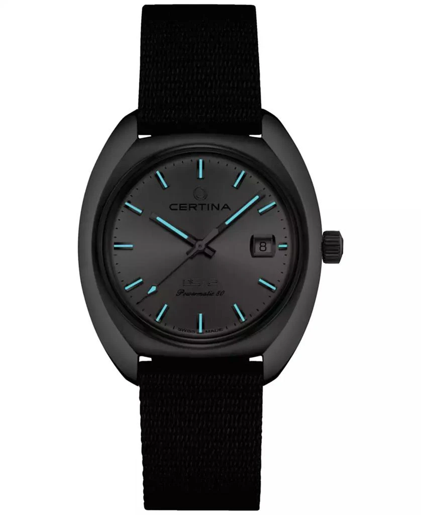 Certina Men's Swiss Automatic DS-2 Gray Synthetic Strap Watch 40mm 5