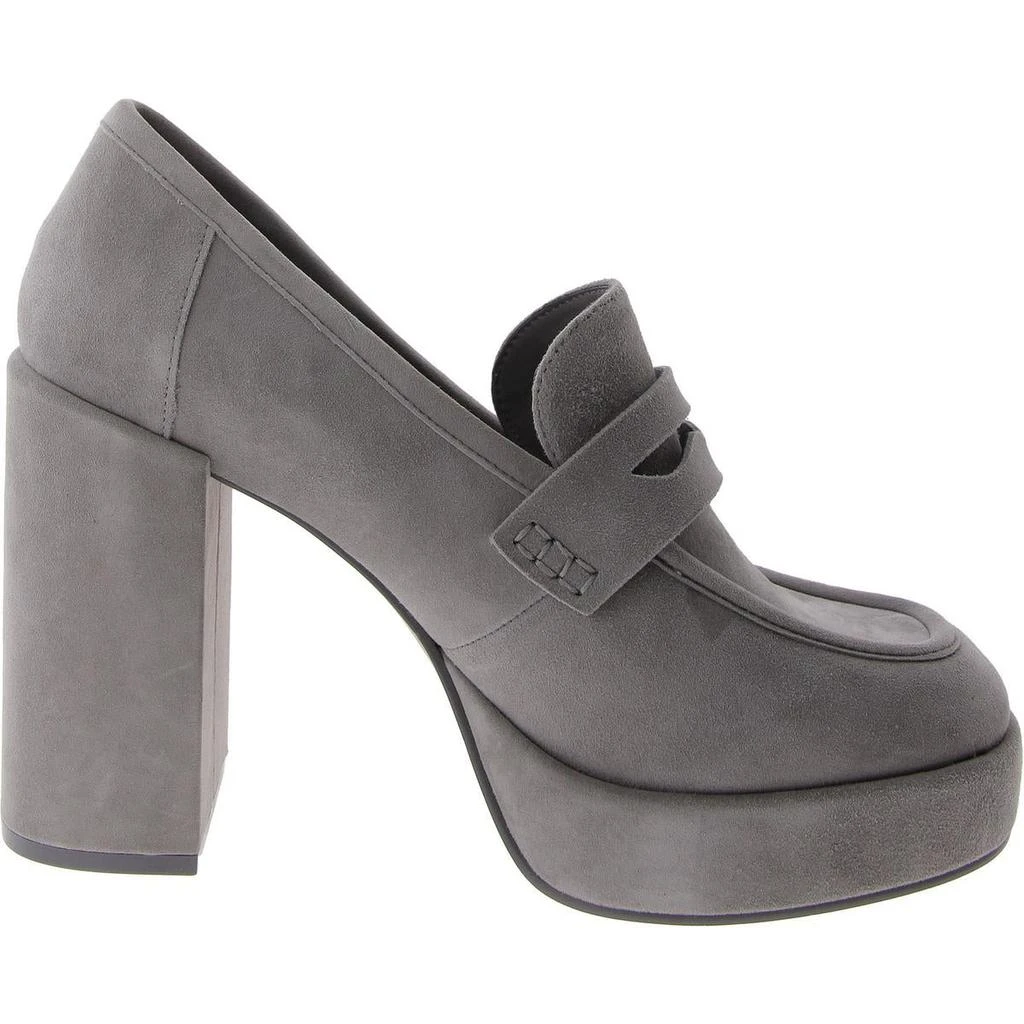 Steve Madden Ashe Womens Block Heel Slip-On Loafer Heels 3