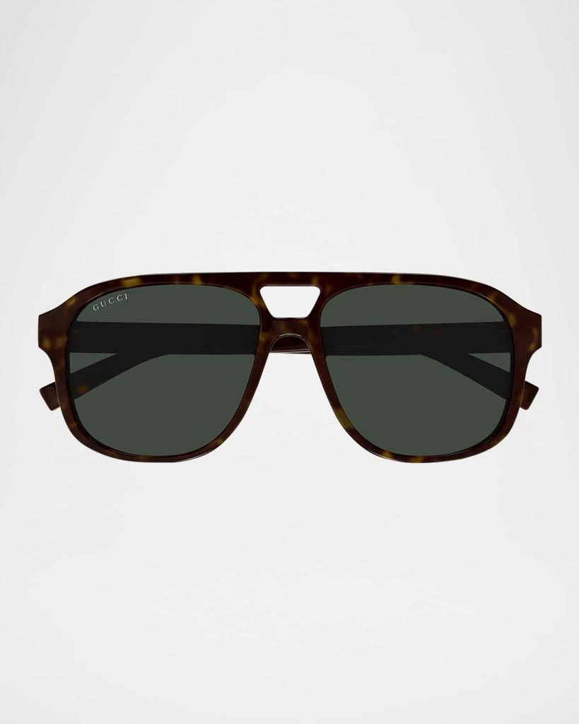Gucci Men's GG1856SM Plastic Aviator Sunglasses 1