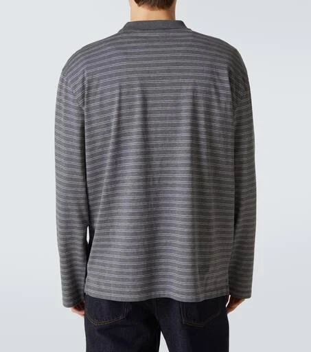 Miu Miu Striped cotton jersey polo shirt 4