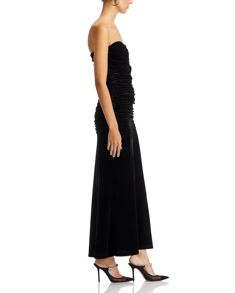 Bardot Elvira Velvet Plunging Neck Dress 5