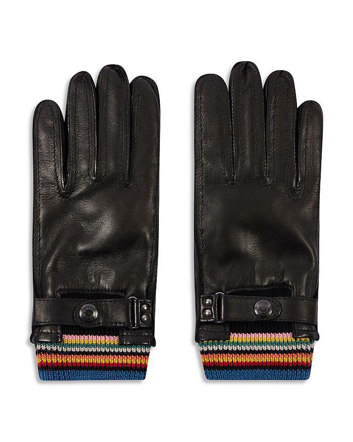 Paul Smith Striped Cuff Gloves