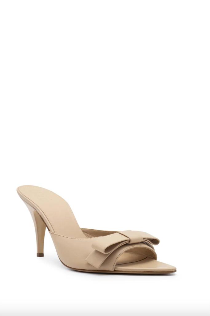 【GIA BORGHINI】ABELLAミュール Gia Borghini Beige Abella 85 Mid-Heel Pumps