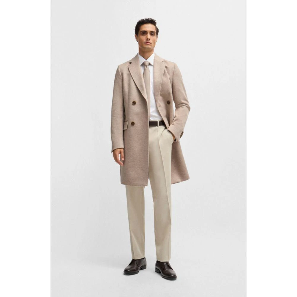Hugo Boss Slim-fit coat in wool with cashmere 2