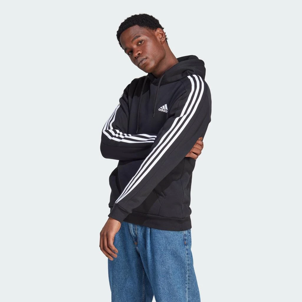 adidas Men's  Essentials Fleece 3-Stripes Hoodie 1