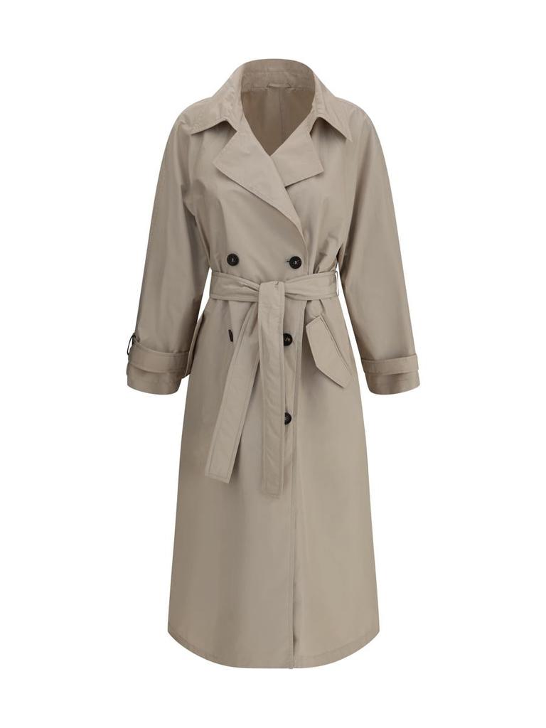 【送料&関税込】Brunello Cucinelli Trench Jacket Water-resistant trench coat for Man in Cool Beige | Brunello