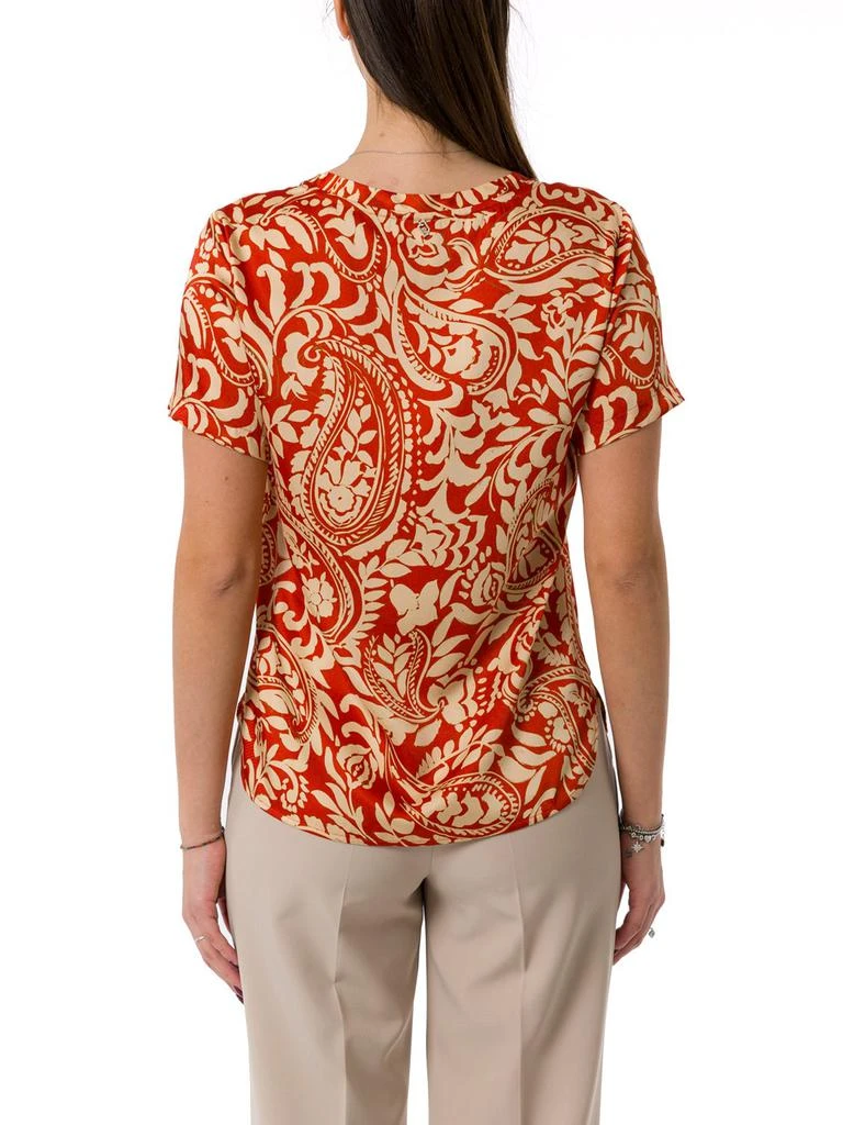 LIU •JO Liu Jo Paisley-Printed Round-Neck T-Shirt 2