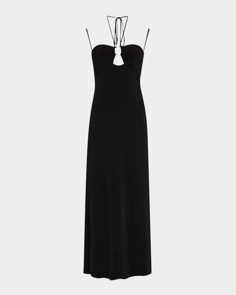 Jovani Cutout Sweetheart Halter Maxi Dress 1