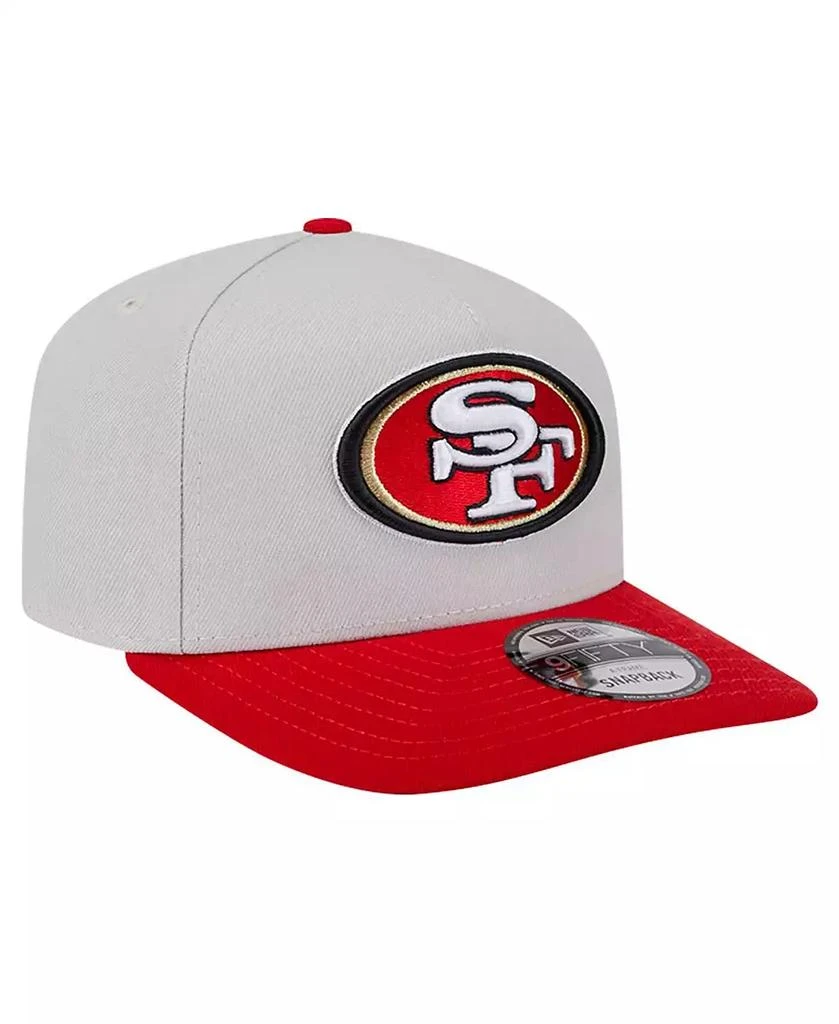 New Era Men's Stone San Francisco 49ers Decent 9FIFTY A-Frame Snapback Hat 3