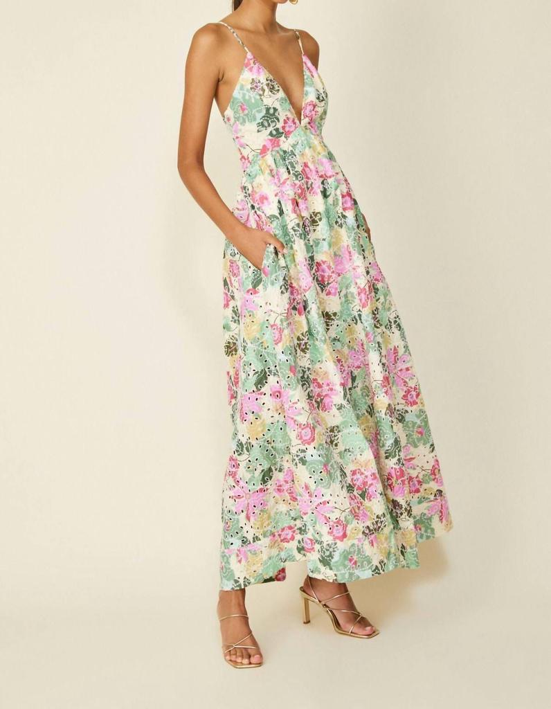 Line And Dot Playa Dress In Multi