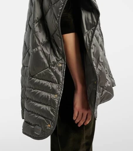 Max Mara The Cube Treman quilted down cape 4