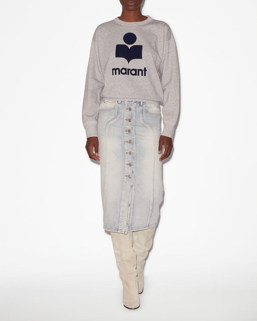 MARANT ÉTOILE MARANT ÉTOILE, MOBYLI LOGO SWEATSHIRT - Women - Grey - 36