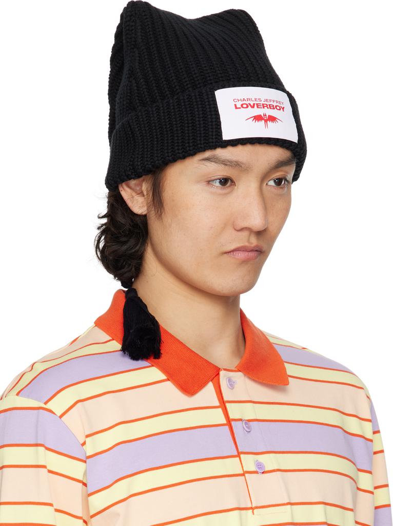 Charles Jeffrey Loverboy Black Sloppy Giuseppe Beanie