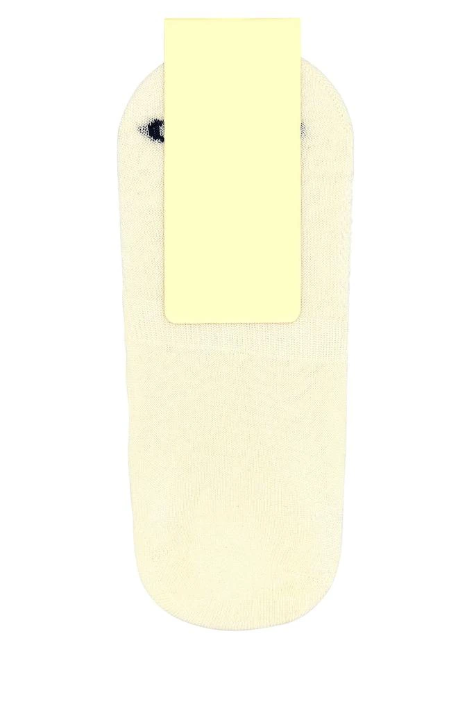 GALLO Ivory stretch cotton blend invisible socks 2