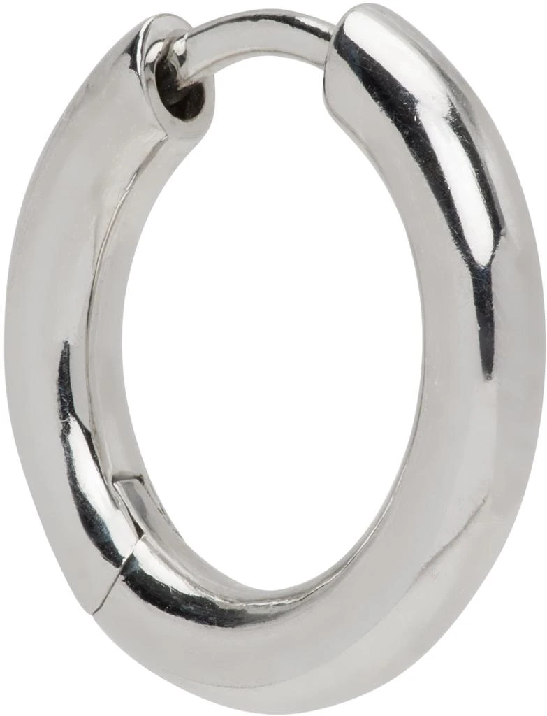 Maria Black Silver Polo Huggie Earring 2
