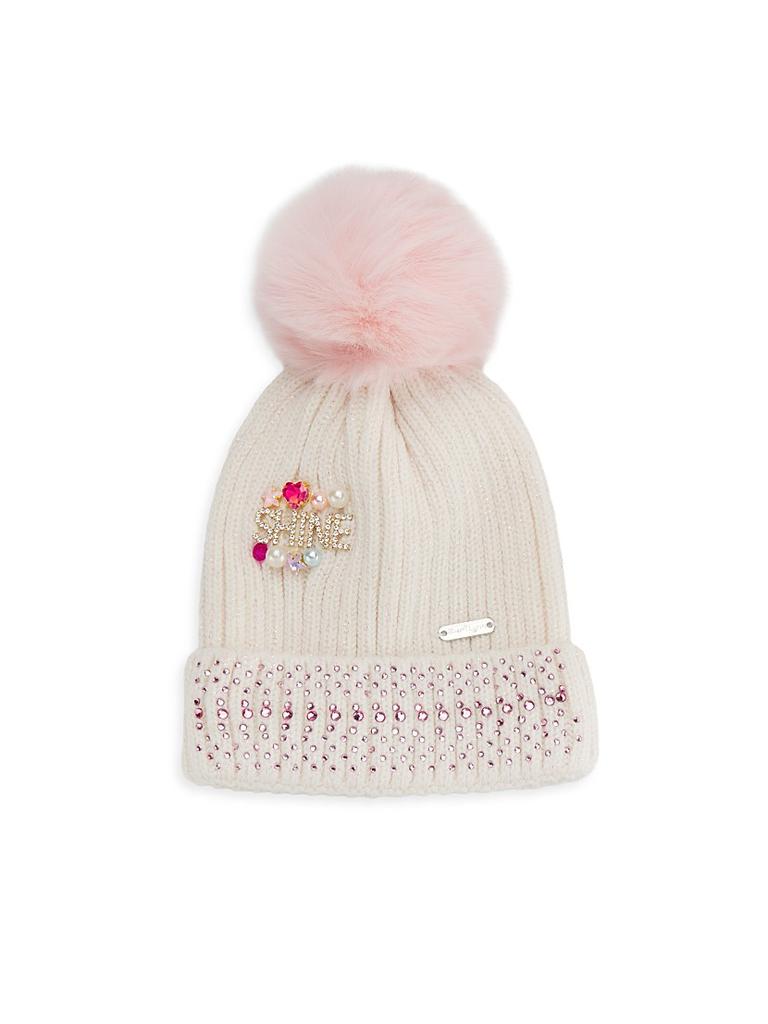 Bari Lynn Girl's Shine Charms Beanie