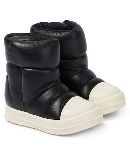 Rick Owens Kids Baby Puffer leather boots 1