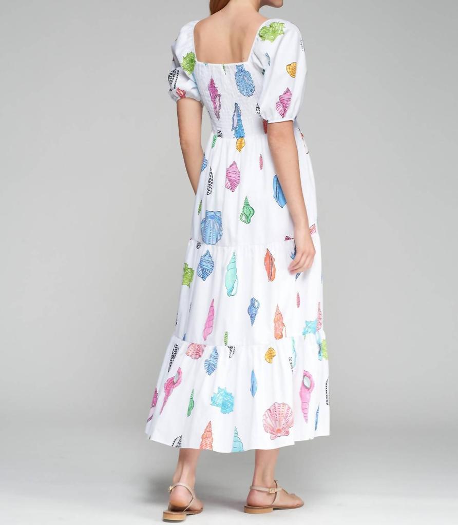 VILAGALLO Vilagallo - DRESS TORA PRINT MOTIVOS MARINOS