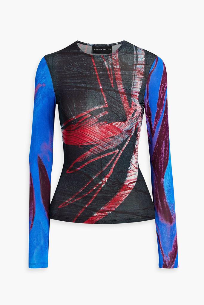 LOUISA BALLOU Printed stretch-jersey top