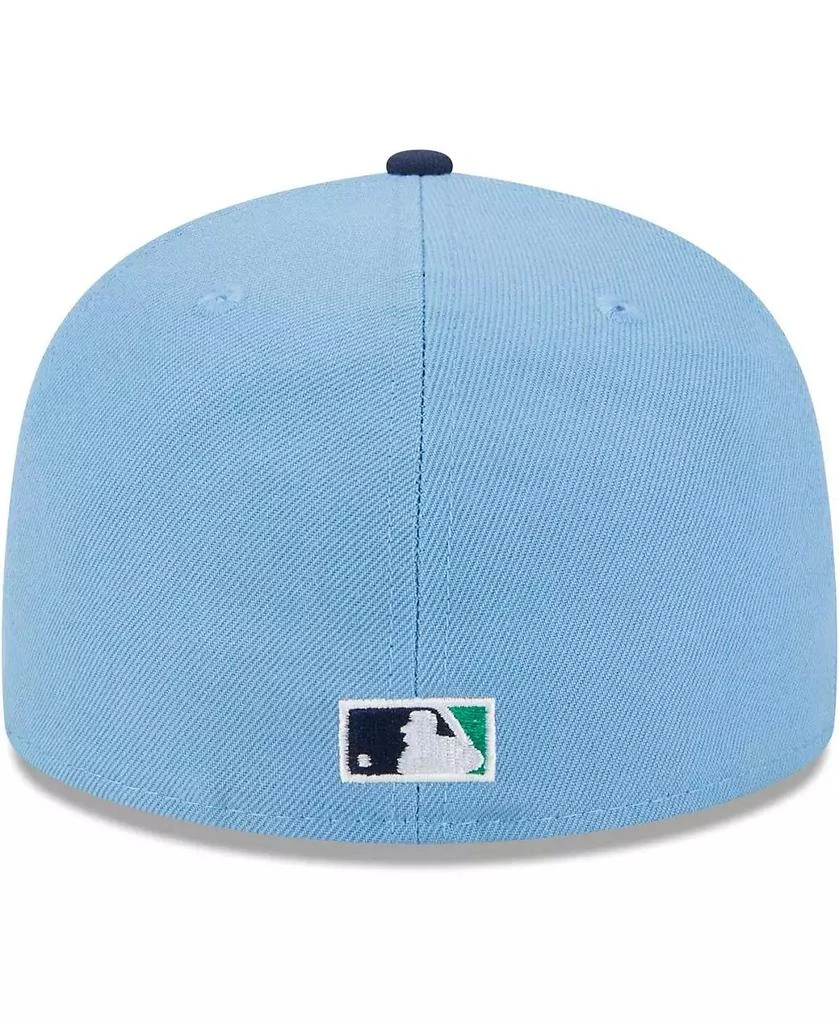 New Era Men's Light Blue, Navy Los Angeles Dodgers Green Undervisor 59FIFTY Fitted Hat 5