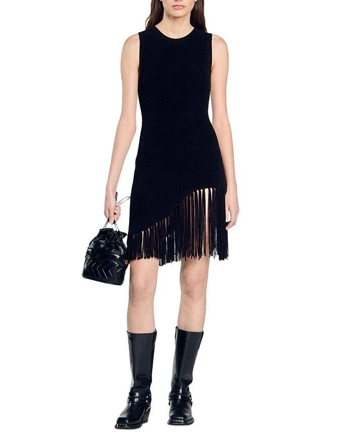 Sandro Vanessa Fringed Dress 3