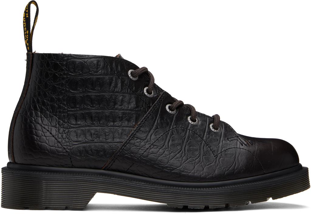 Shop Brown Church Crocodile Analine Leather Boots on Sale at