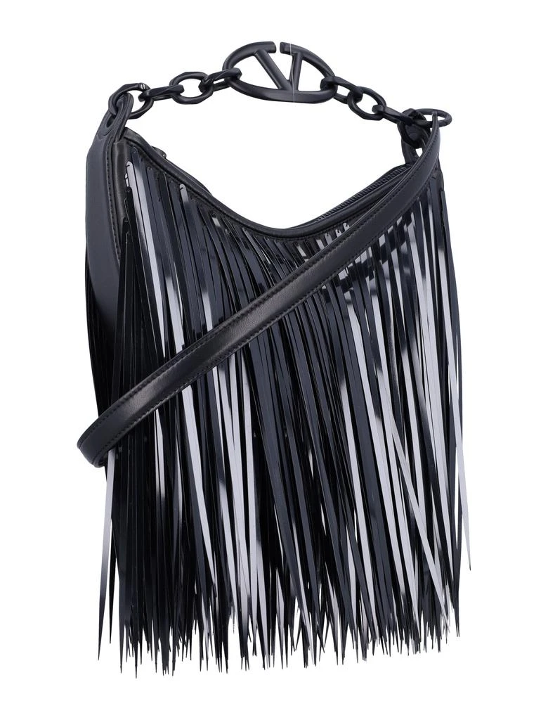 Valentino VLOGO MOON MINI HOBO BAG WITH SEQUIN FRINGES 2