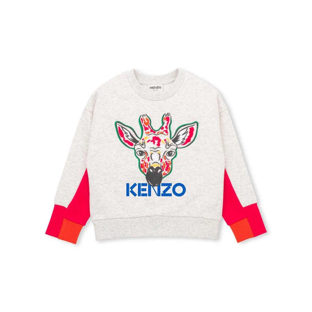 Kenzo Kids Sweat-Shirt Gris Chine - Enfant Fille - Kenzo Kids 1