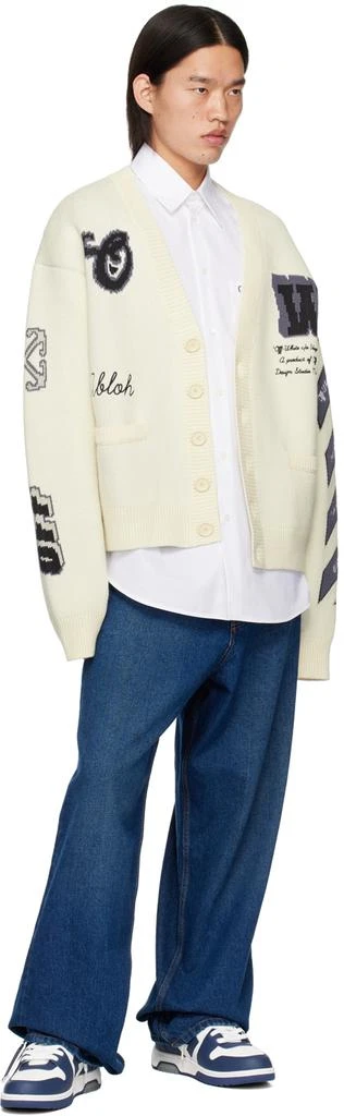 Off-White White & Blue Out Of Office Sneakers 5
