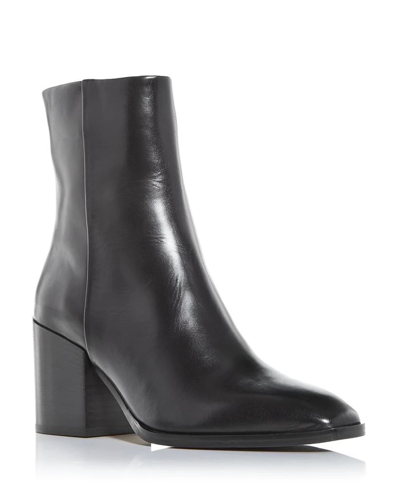 AEYDE Women's Leandra Black Block Heel Boots 1