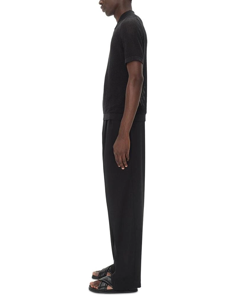SIMKHAI Jeremiah Perforated Polo Sweater 4