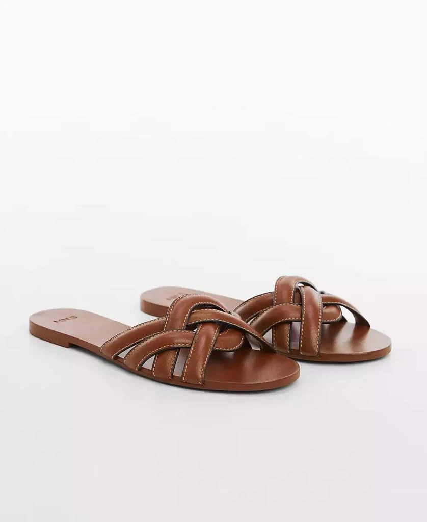 Mango Women's Leather Straps Sandals 1