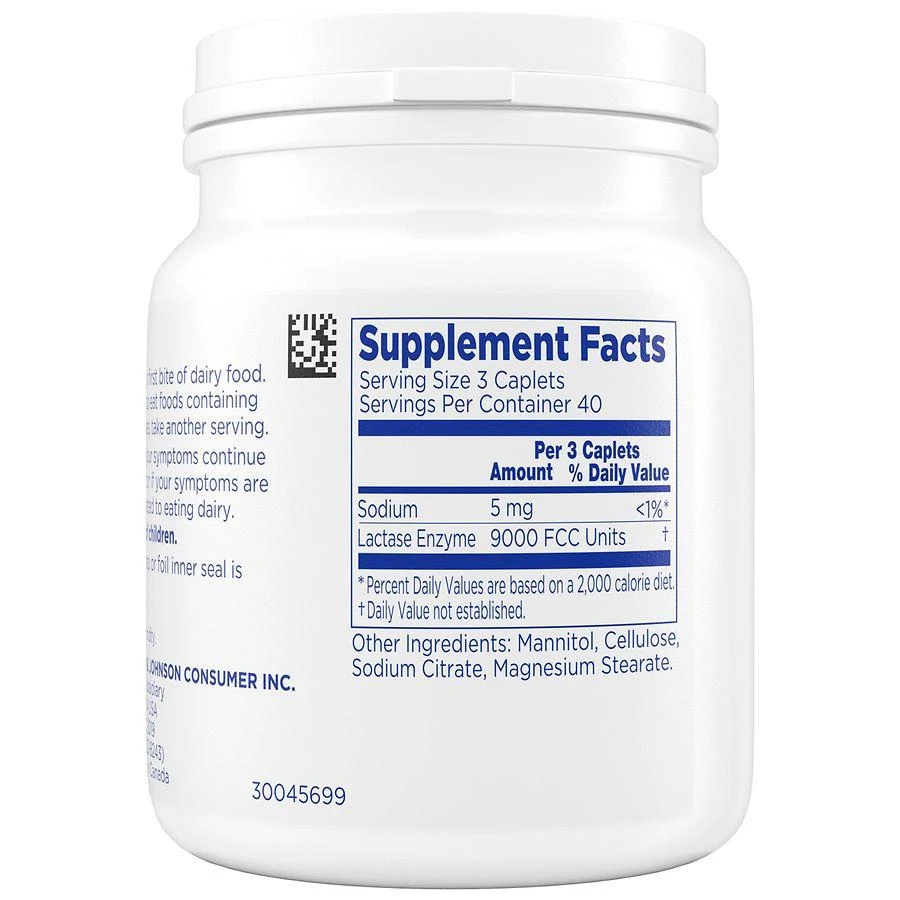 Lactaid Original Strength Lactose Intolerance Relief Caplets 4