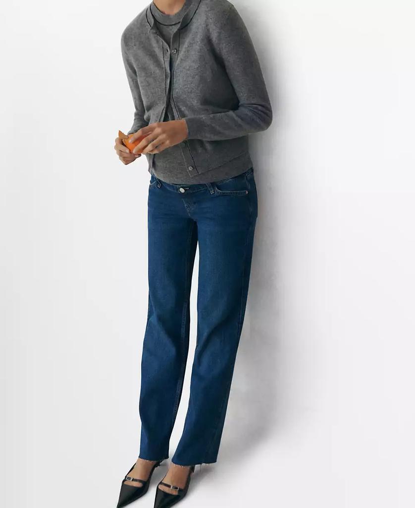 Mango Women's Maternity Wide Leg Jeans