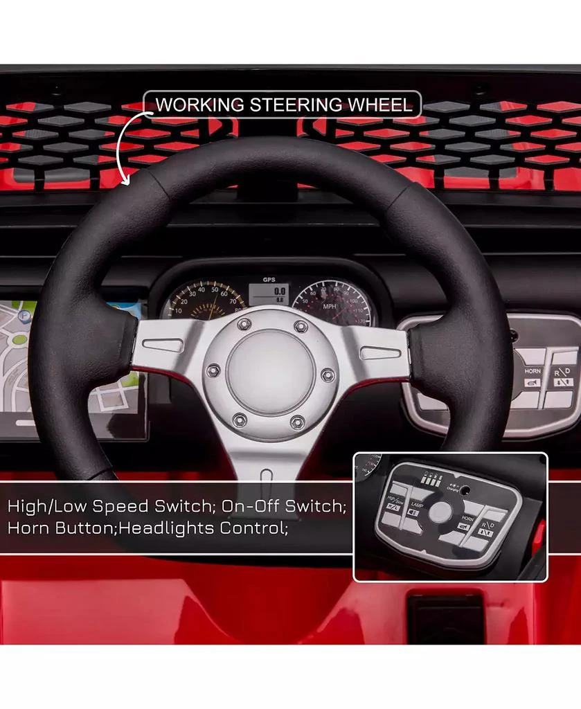 HONGGE 12V Kids Ride On Truck with Remote and Suspension 7