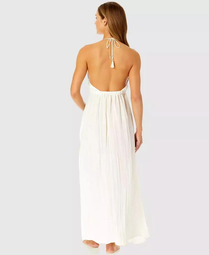 Ibiza Anne Cole Women's V-Neck Jewel Halter Maxi Cover-Up Dress 2